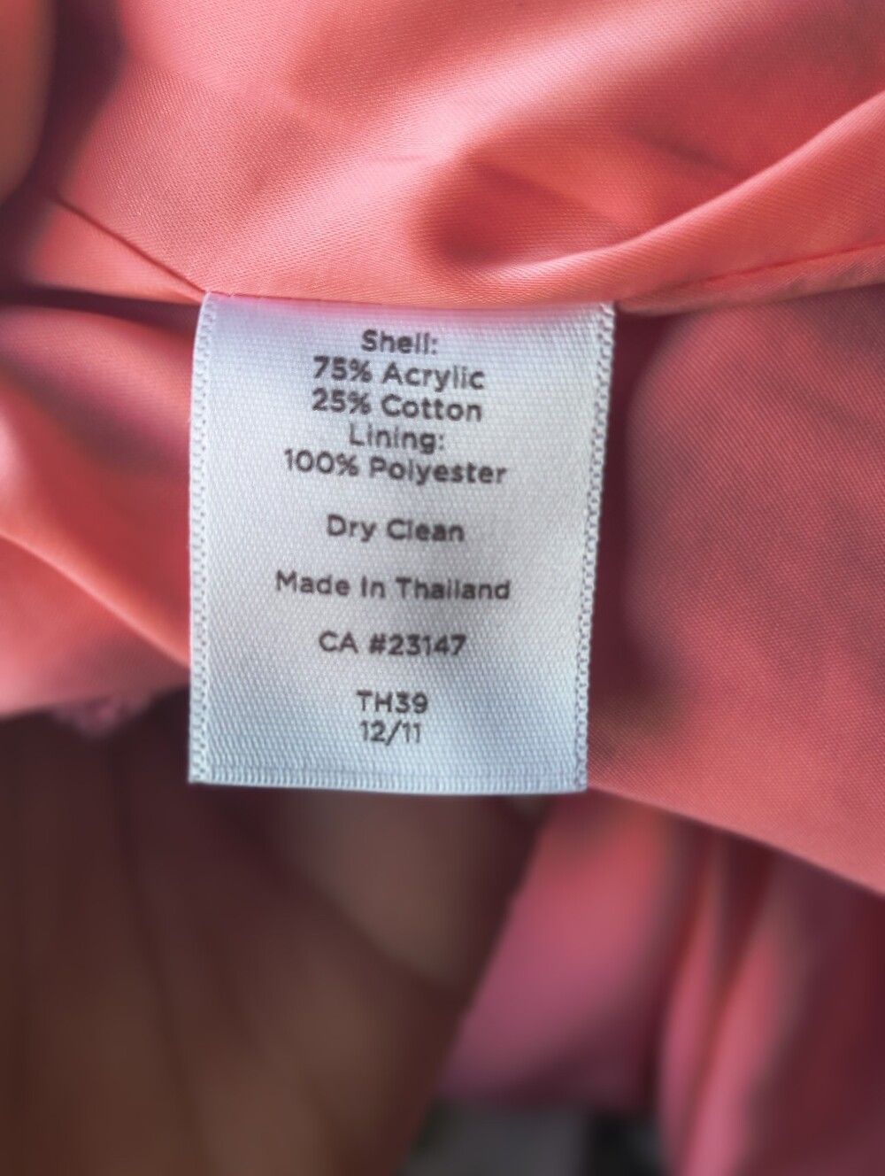 Talbots Pink Sleeveless V-Neck Midi Sheath Dress, Size 10 - Picture 10 of 10